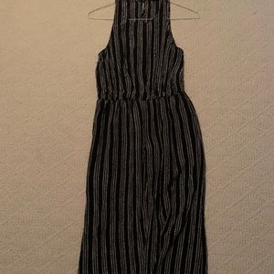 Club Monaco black and white maxi dress with romper